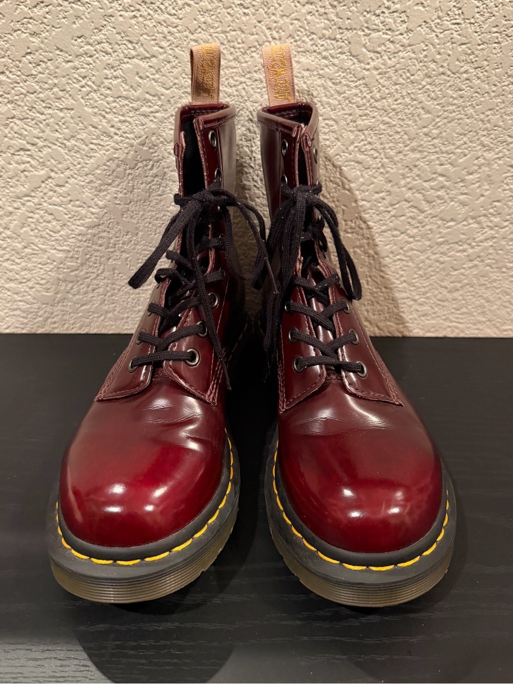 Dr. Marten’s 1460 Cherry Red Lace Up Boots - Picture 4 of 15